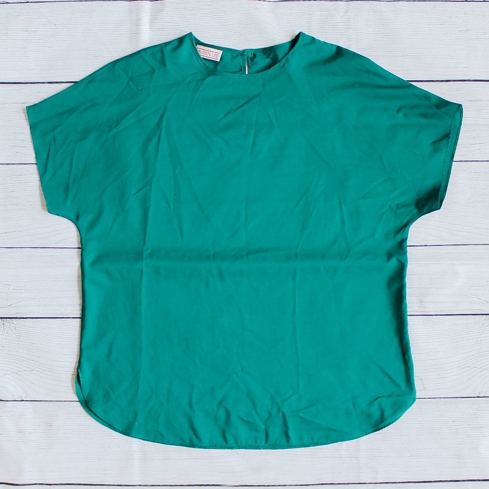 Emerald Green Basic Blouse - Business Casual